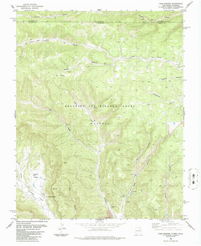 United States Geological Survey Casa Grande, NM-CO (1986, 24000-Scale) digital map