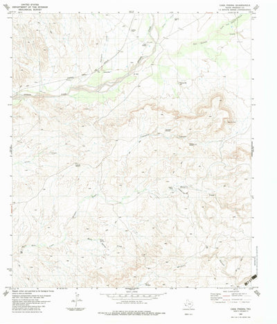 United States Geological Survey Casa Piedra, TX (1983, 24000-Scale) digital map