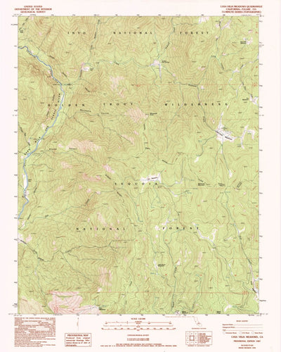 United States Geological Survey Casa Vieja Meadows, CA (1987, 24000-Scale) digital map