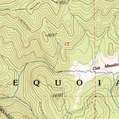 United States Geological Survey Casa Vieja Meadows, CA (1987, 24000-Scale) digital map