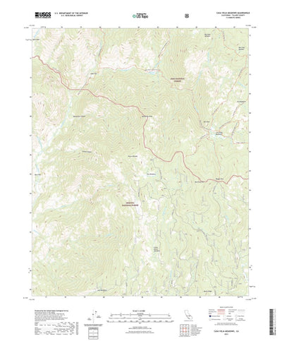 United States Geological Survey Casa Vieja Meadows, CA (2021, 24000-Scale) digital map