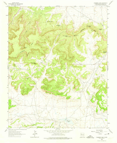 United States Geological Survey Casamero Lake, NM (1963, 24000-Scale) digital map