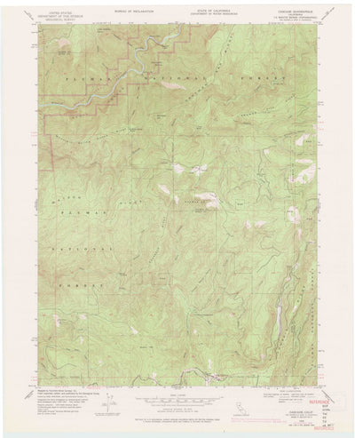 United States Geological Survey Cascade, CA (1948, 24000-Scale) digital map