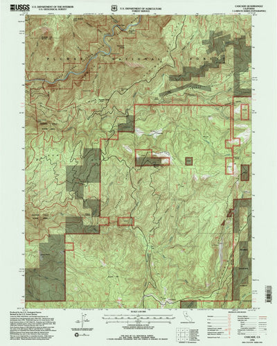 United States Geological Survey Cascade, CA (1994, 24000-Scale) digital map