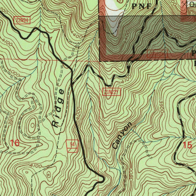 United States Geological Survey Cascade, CA (1994, 24000-Scale) digital map