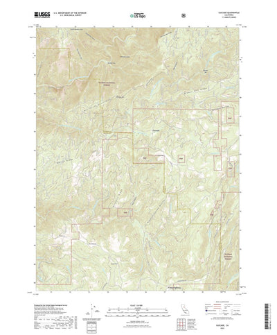 United States Geological Survey Cascade, CA (2022, 24000-Scale) digital map