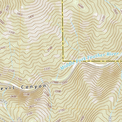 United States Geological Survey Cascade, CA (2022, 24000-Scale) digital map