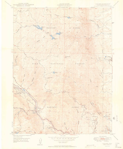 United States Geological Survey Cascade, CO (1950, 24000-Scale) digital map
