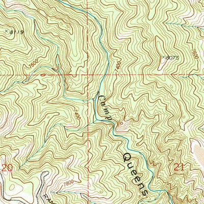 United States Geological Survey Cascade, CO (1986, 24000-Scale) digital map