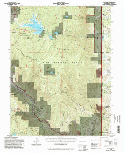 United States Geological Survey Cascade, CO (1994, 24000-Scale) digital map
