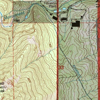 United States Geological Survey Cascade, CO (1994, 24000-Scale) digital map