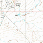 United States Geological Survey Cascade Colony, MT (1983, 24000-Scale) digital map