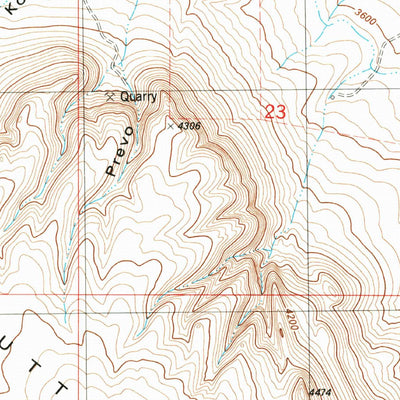United States Geological Survey Cascade Colony, MT (1983, 24000-Scale) digital map
