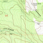 United States Geological Survey Cascade Gorge, OR (1988, 24000-Scale) digital map