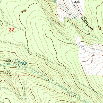 United States Geological Survey Cascade Gorge, OR (1997, 24000-Scale) digital map