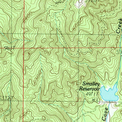 United States Geological Survey Cascade, ID (1985, 24000-Scale) digital map