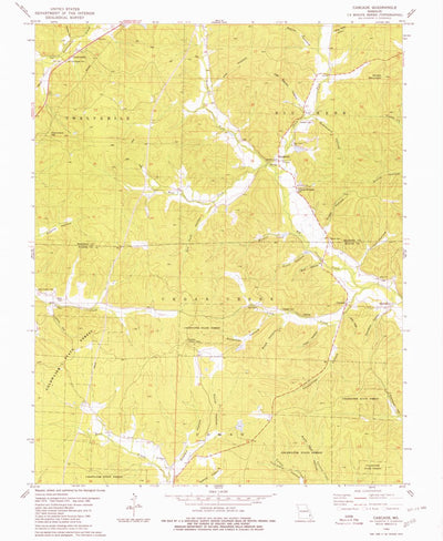 United States Geological Survey Cascade, MO (1980, 24000-Scale) digital map