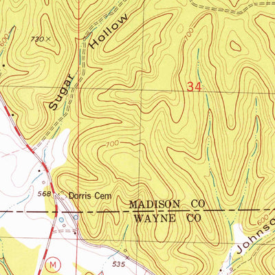 United States Geological Survey Cascade, MO (1980, 24000-Scale) digital map