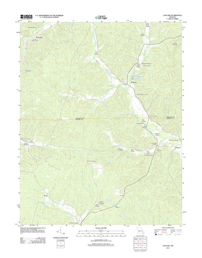 United States Geological Survey Cascade, MO (2011, 24000-Scale) digital map