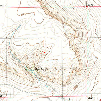 United States Geological Survey Cascade, MT (1983, 24000-Scale) digital map