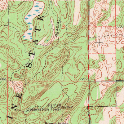 United States Geological Survey Cascade, WI (1974, 24000-Scale) digital map