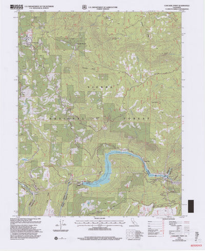 United States Geological Survey Cascadel Point, CA (1993, 24000-Scale) digital map