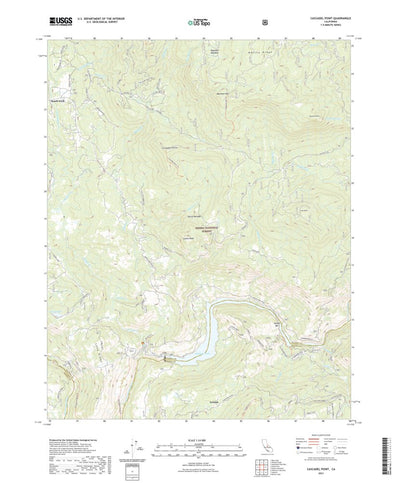 United States Geological Survey Cascadel Point, CA (2021, 24000-Scale) digital map