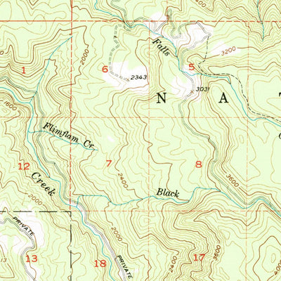 United States Geological Survey Cascadia, OR (1955, 62500-Scale) digital map