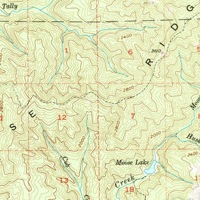 United States Geological Survey Cascadia, OR (1955, 62500-Scale) digital map