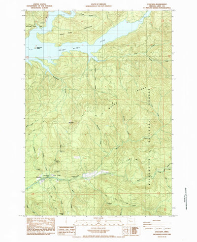 United States Geological Survey Cascadia, OR (1985, 24000-Scale) digital map