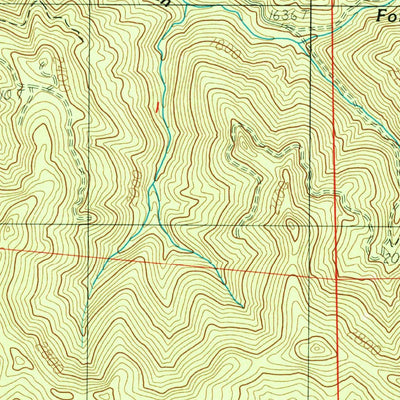 United States Geological Survey Cascadia, OR (1985, 24000-Scale) digital map