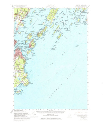 United States Geological Survey Casco Bay, ME (1957, 62500-Scale) digital map