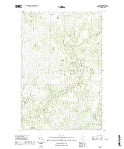 United States Geological Survey Casco, MN (2022, 24000-Scale) digital map