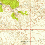 United States Geological Survey Casebier Hill, WY (1950, 24000-Scale) digital map