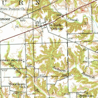 United States Geological Survey Casey, IL (1942, 62500-Scale) digital map