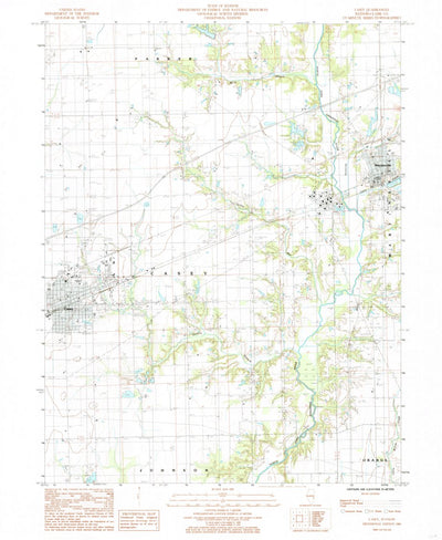 United States Geological Survey Casey, IL (1984, 24000-Scale) digital map