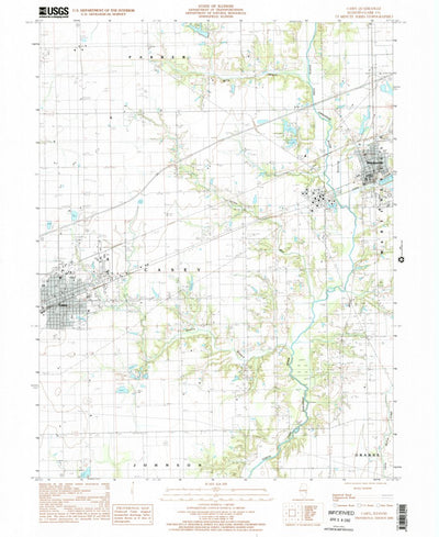 United States Geological Survey Casey, IL (1998, 24000-Scale) digital map