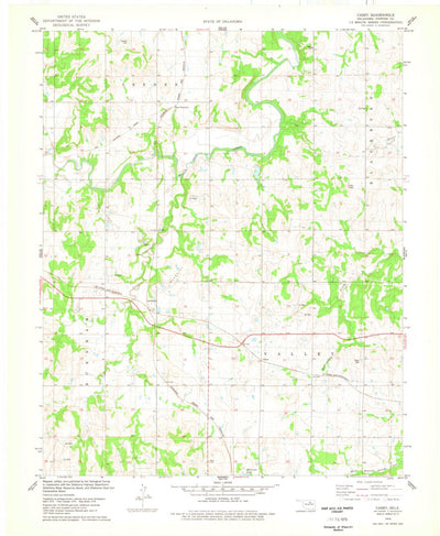 United States Geological Survey Casey, OK (1978, 24000-Scale) digital map
