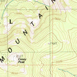 United States Geological Survey Casey Peak, MT (1985, 24000-Scale) digital map