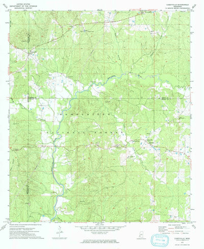 United States Geological Survey Caseyville, MS (1972, 24000-Scale) digital map