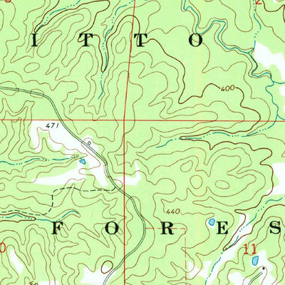 United States Geological Survey Caseyville, MS (1972, 24000-Scale) digital map