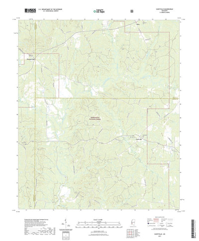 United States Geological Survey Caseyville, MS (2021, 24000-Scale) digital map