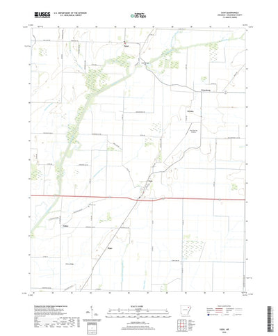 United States Geological Survey Cash, AR (2020, 24000-Scale) digital map