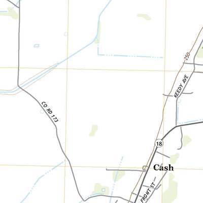 United States Geological Survey Cash, AR (2020, 24000-Scale) digital map