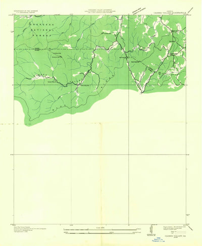 United States Geological Survey Cashes Valley, GA (1935, 24000-Scale) digital map