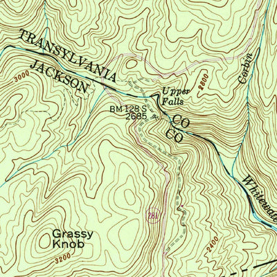 United States Geological Survey Cashiers, NC-SC-GA (1946, 24000-Scale) digital map
