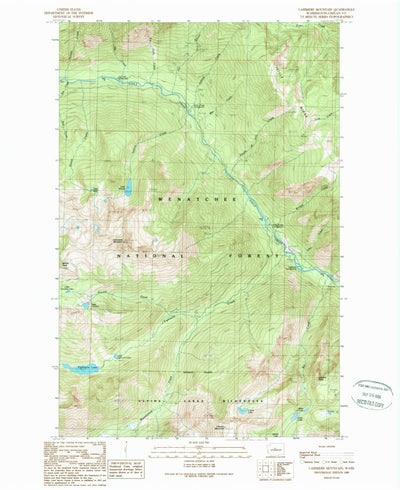 United States Geological Survey Cashmere Mountain, WA (1989, 24000-Scale) digital map