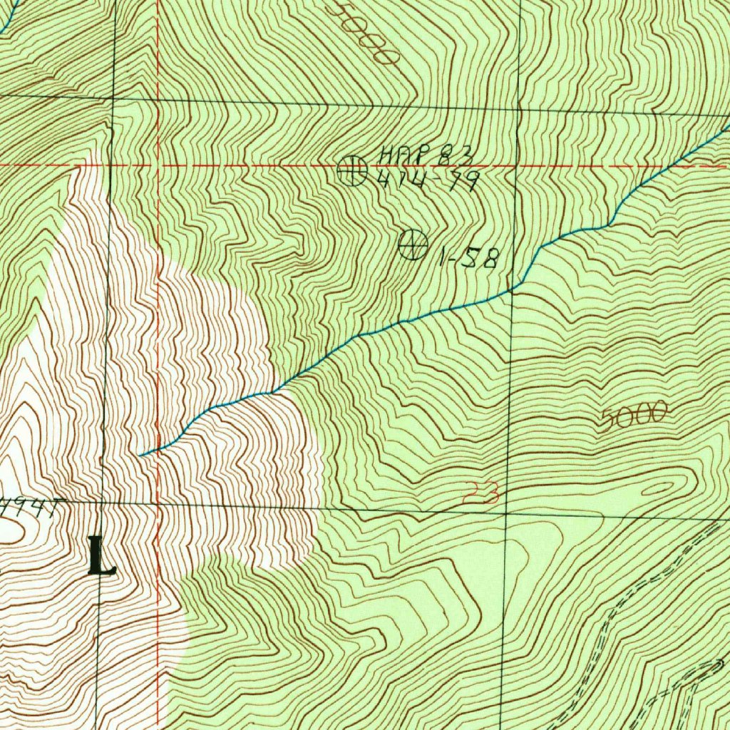 Cashmere Mountain, Wa (1989, 24000-scale) Map By United States 