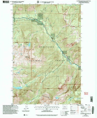 United States Geological Survey Cashmere Mountain, WA (2003, 24000-Scale) digital map