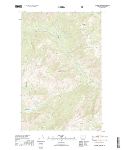 United States Geological Survey Cashmere Mountain, WA (2020, 24000-Scale) digital map